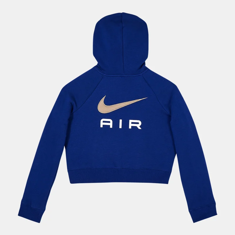 Nike Kids' Air French Terry Crop Hoodie (Older Kids)